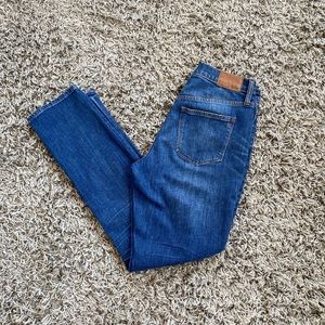 Madewell high rise slim boy jean